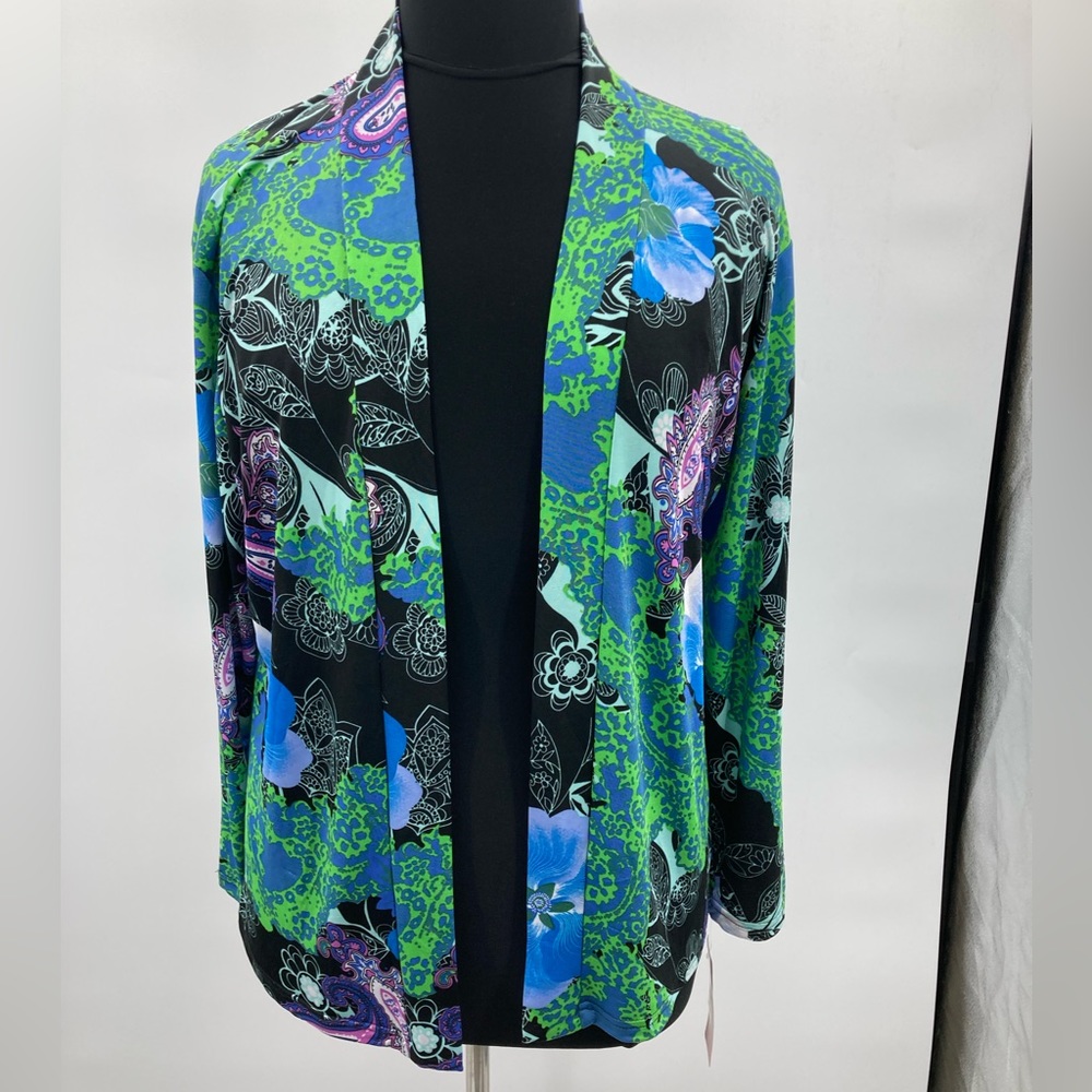Made In Heaven Patterned Long Sleeve Stretch Cardigan